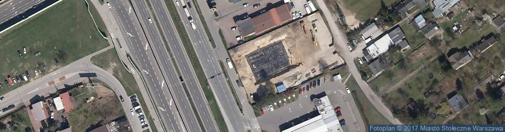 Zdjęcie satelitarne Podstawowa Stacja Kontroli Pojazdów ul. Modlińska 146