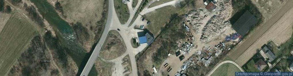 Zdjęcie satelitarne Małgorzata Bęben Stacja Paliw Płynnych Żarnowiec