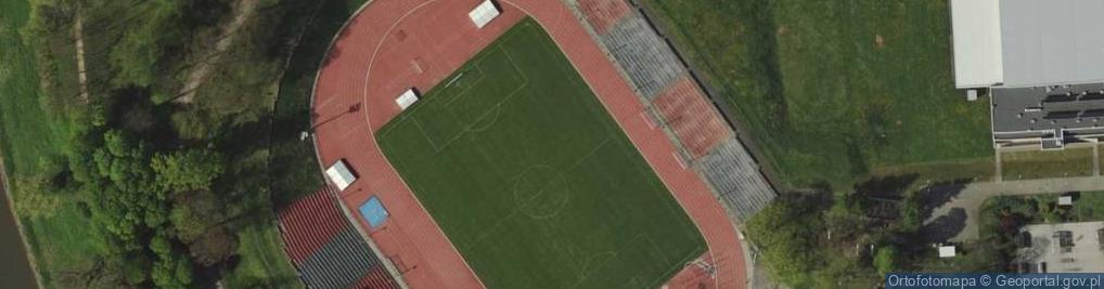 Zdjęcie satelitarne Stadion OSiR-u w Raciborzu