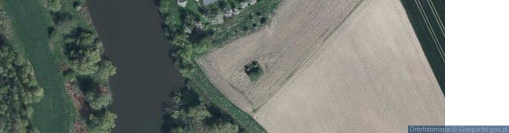 Zdjęcie satelitarne Stanowisko armaty Flak