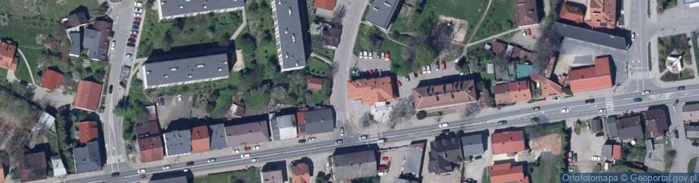 Zdjęcie satelitarne Polski Związek Niewidomych.Okręg małopolski.