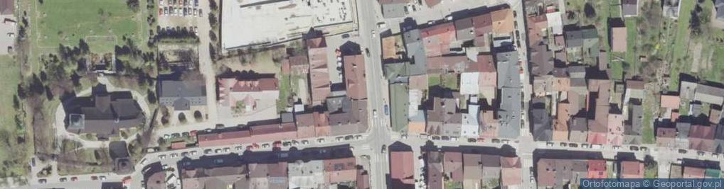 Zdjęcie satelitarne KP PSP Nowy Targ
