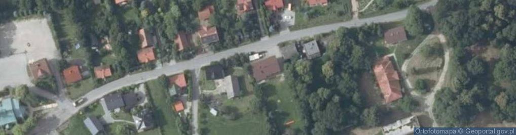 Zdjęcie satelitarne OSP w Łazanach