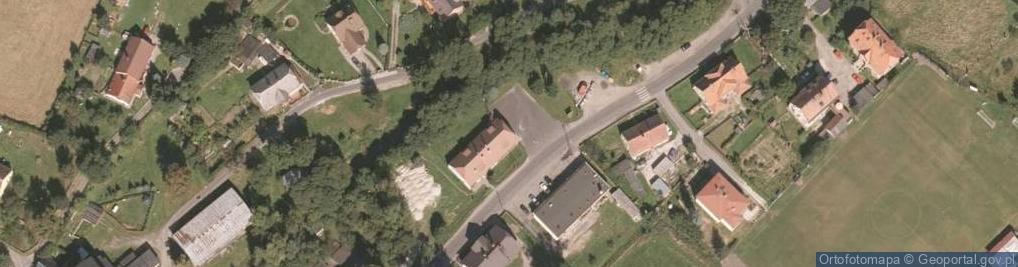 Zdjęcie satelitarne OSP w Łomnicy