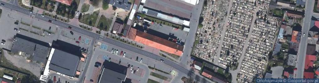 Zdjęcie satelitarne OSP w Sławie