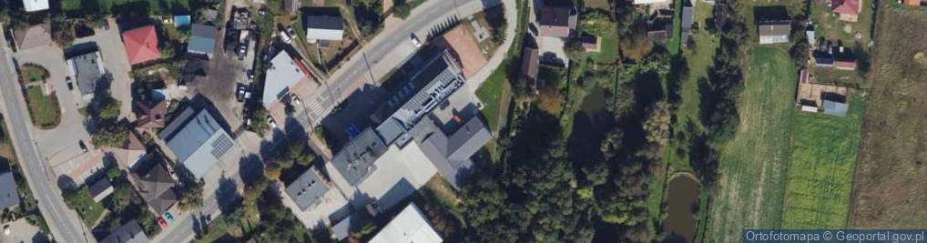 Zdjęcie satelitarne OSP w Topólce