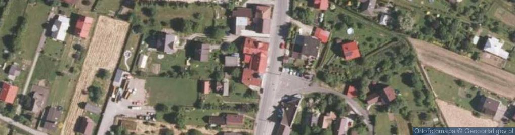 Zdjęcie satelitarne OSP w Wieprzu