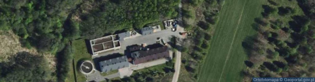 Zdjęcie satelitarne PSZOK Punkt Selektywnej Zbiórki Odpadów Komunalnych w Rybnej