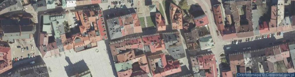 Zdjęcie satelitarne Bima Starej Synagogi