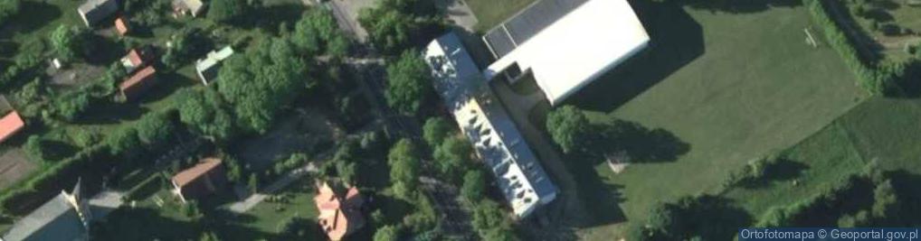 Zdjęcie satelitarne Szkoła Podstawowa Im.jana Pawła II W Rozogach