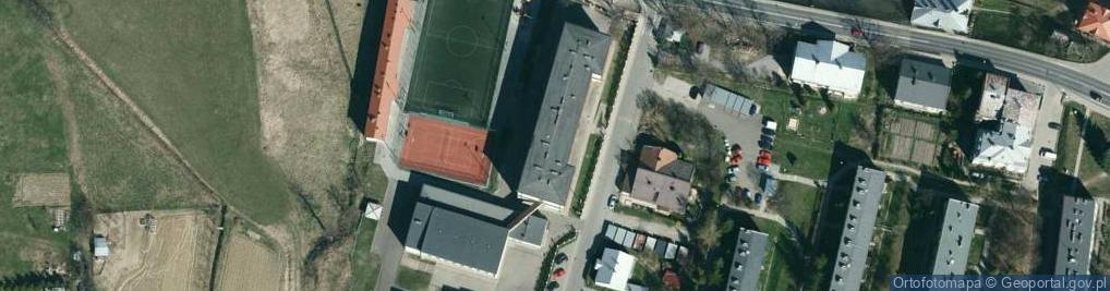 Zdjęcie satelitarne Szkoła Podstawowa Im. Stanisława Wyspiańskiego W Rymanowie
