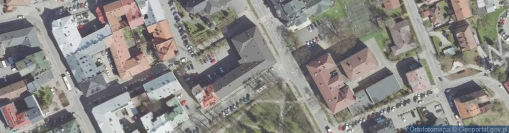 Zdjęcie satelitarne Szkoła Podstawowa Nr 1 Im.adama Mickiewicza W Nowym Sączu