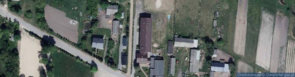 Zdjęcie satelitarne Szkoła Podstawowa Pomnik 1000-Lecia Nr 1235 Im.bohaterów II Wojny Światowej W Woskrzenicach Dużych