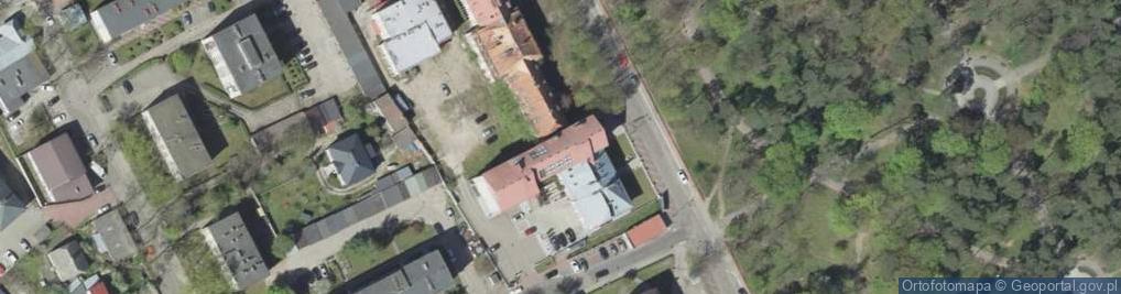 Zdjęcie satelitarne Medyczno -Społeczna Szkoła Policealna