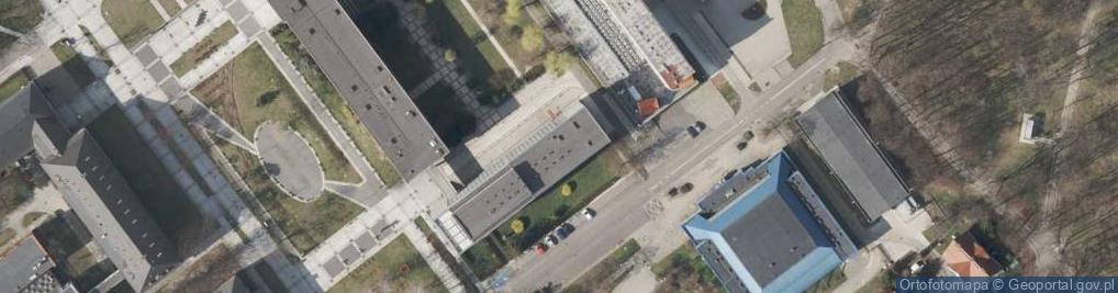 Zdjęcie satelitarne Wydział Architektury Politechniki Śląskiej