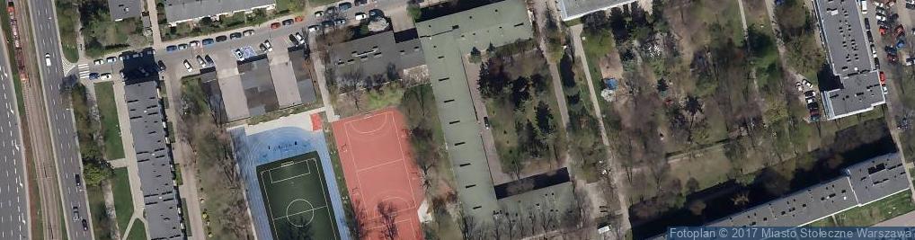 Zdjęcie satelitarne XXVIII Liceum Ogólnokształcące im. Jana Kochanowskiego w Warszawie