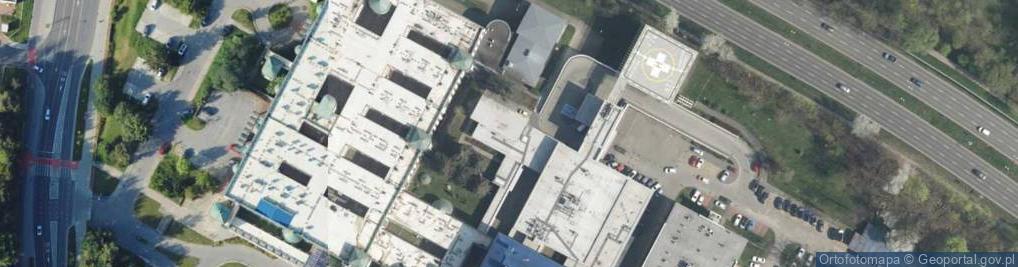 Zdjęcie satelitarne SOR Uniwersyteckiego Szpitala Dziecięcego