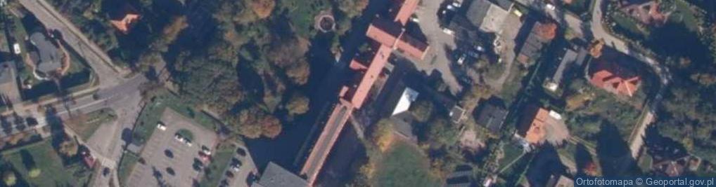 Zdjęcie satelitarne SP ZOZ w Człuchowie