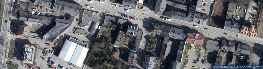 Zdjęcie satelitarne Hale targowe