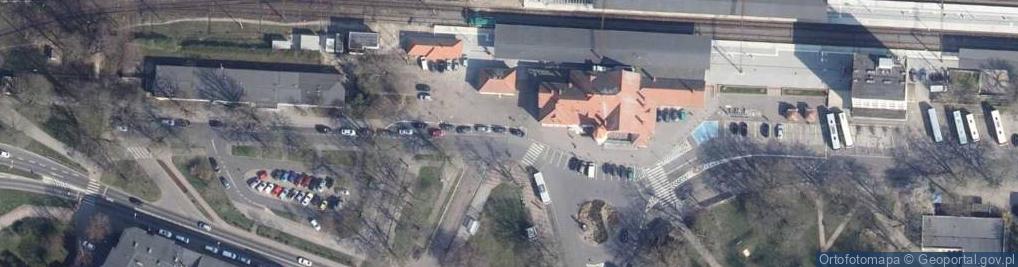 Zdjęcie satelitarne Dworzec PKP
