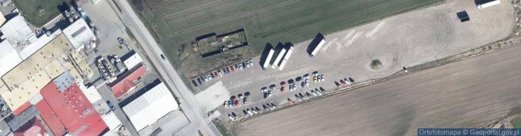 Zdjęcie satelitarne dla pojazdow oczekujacych na zaladunek w firmie Agros Nova