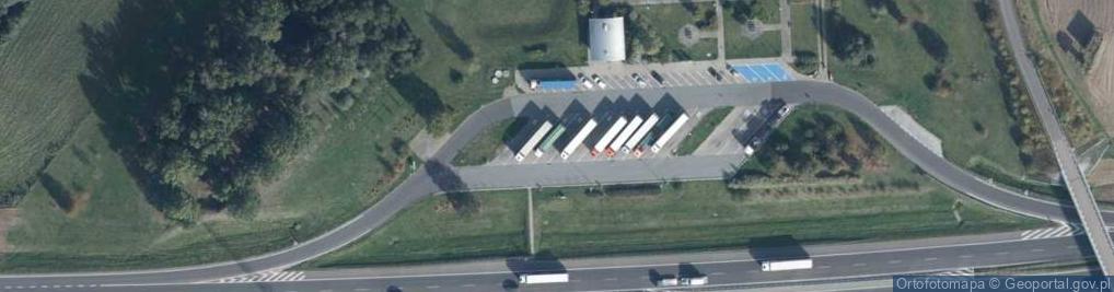 Zdjęcie satelitarne Parking TIR