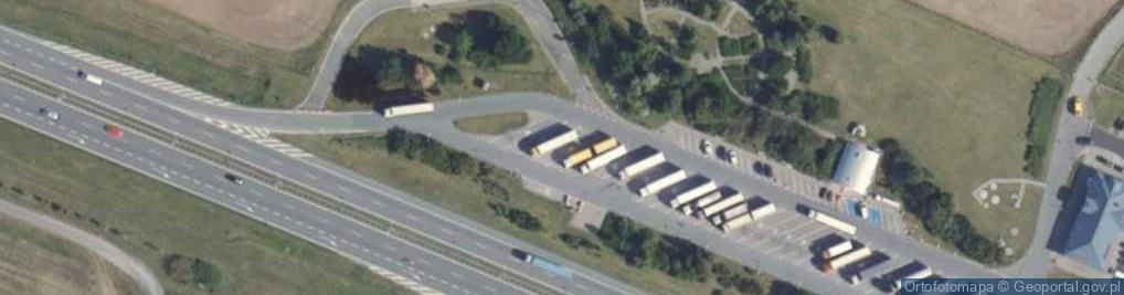 Zdjęcie satelitarne Parking TIR