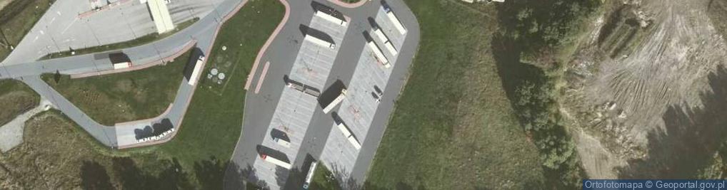 Zdjęcie satelitarne Parking TIR