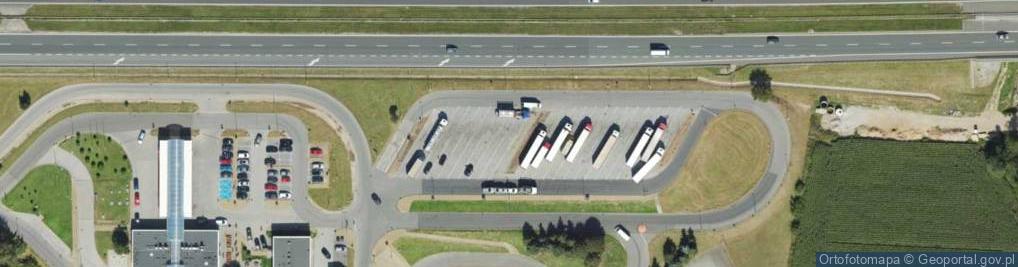 Zdjęcie satelitarne Parking TIR
