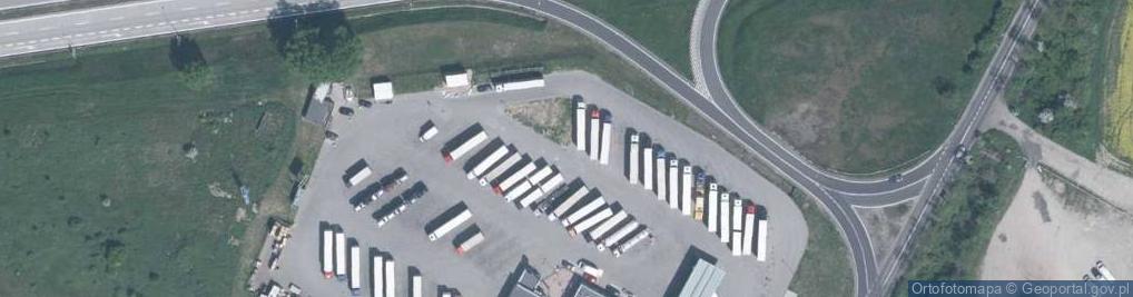 Zdjęcie satelitarne Parking TIR