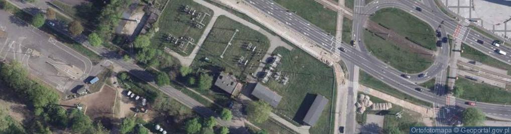Zdjęcie satelitarne GPZ 110/15kV Toruń Zachód