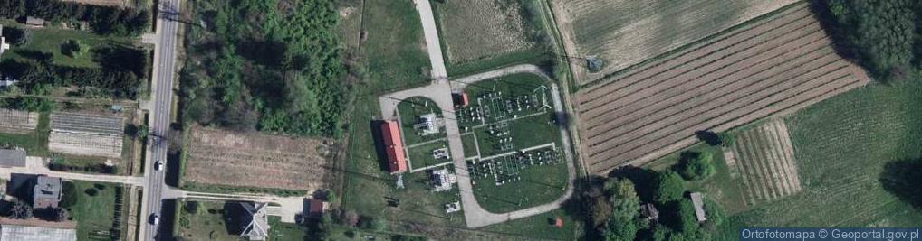 Zdjęcie satelitarne GPZ 110kV Nałęczów