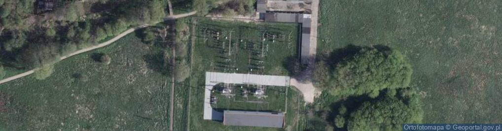 Zdjęcie satelitarne GPZ 110kV Rubinkowo