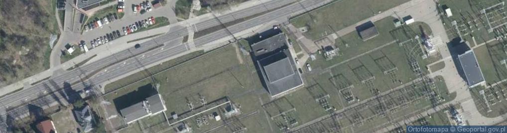 Zdjęcie satelitarne GPZ 220/110/15kV Piaseczno