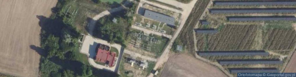 Zdjęcie satelitarne GPZ Nekla 110/30kV