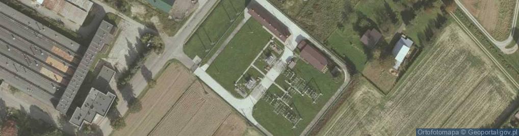 Zdjęcie satelitarne GPZ Strzyżów 110kV/15kV