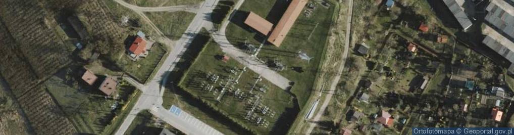 Zdjęcie satelitarne Stacja elektroenergetyczna Iława 110/15kV