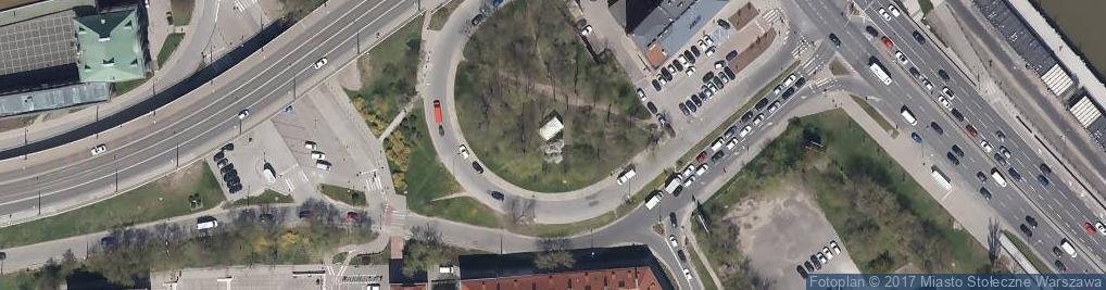 Zdjęcie satelitarne Warszawa - Mariensztat