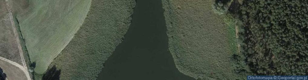 Zdjęcie satelitarne jez. Mielno - rz. Noteć