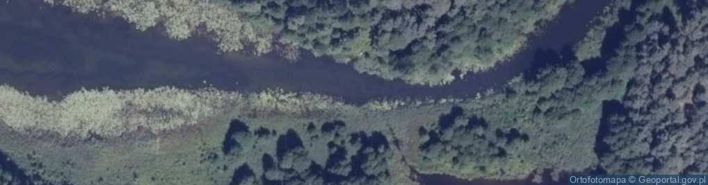 Zdjęcie satelitarne jez. Mikaszówek - Kanał Augustowski