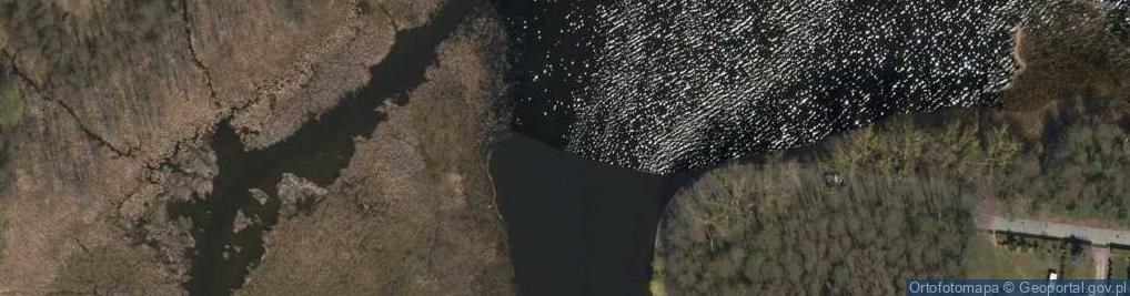 Zdjęcie satelitarne jez. Necko - Kanał Bystry