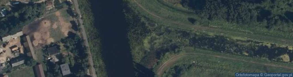 Zdjęcie satelitarne Ujście rz. Beniaminówka do Kanału Żerańskiego
