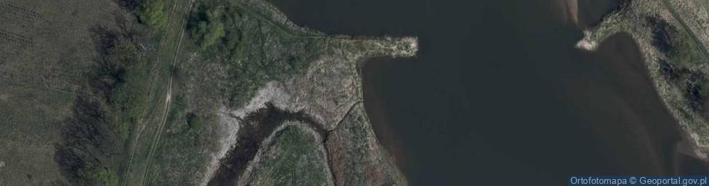Zdjęcie satelitarne Ujście rz. Dalkówka do rz. Odra