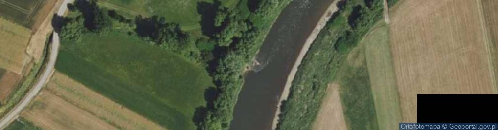 Zdjęcie satelitarne Ujście rz. Ligocki Rów do rz. Odra