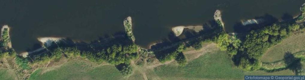 Zdjęcie satelitarne Ujście rz. Mała Wisła do rz. Wisły