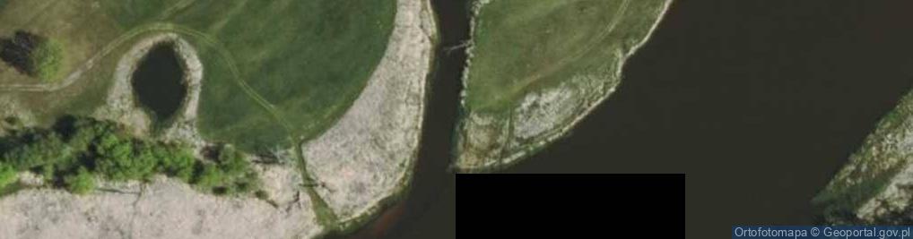 Zdjęcie satelitarne ujście rz. Orzyc - do rz. Narew