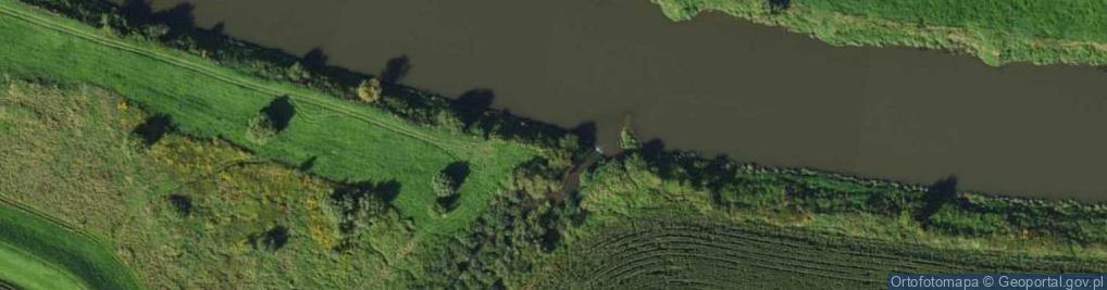 Zdjęcie satelitarne Ujście rz. Podłężanka do rz. Wisła