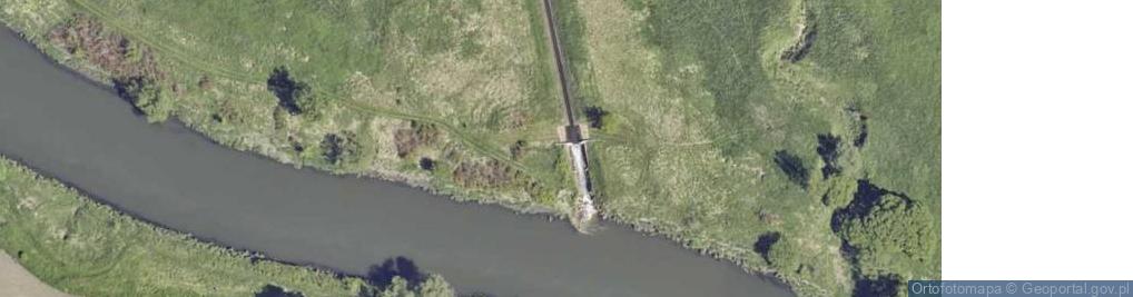 Zdjęcie satelitarne Ujście rz. Potok Gromiecki do rz. Wisła [L8