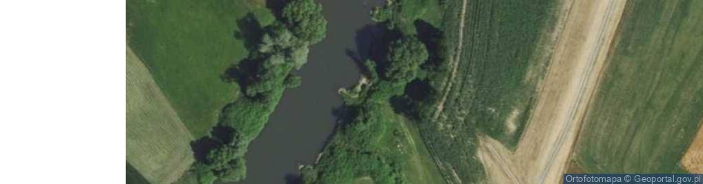 Zdjęcie satelitarne Ujście rz. Rudka do rz. Odra