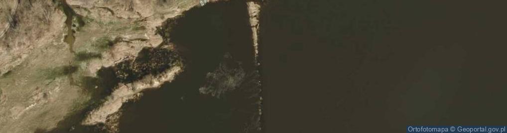 Zdjęcie satelitarne Ujście rz. Wisła do rz. Łacha